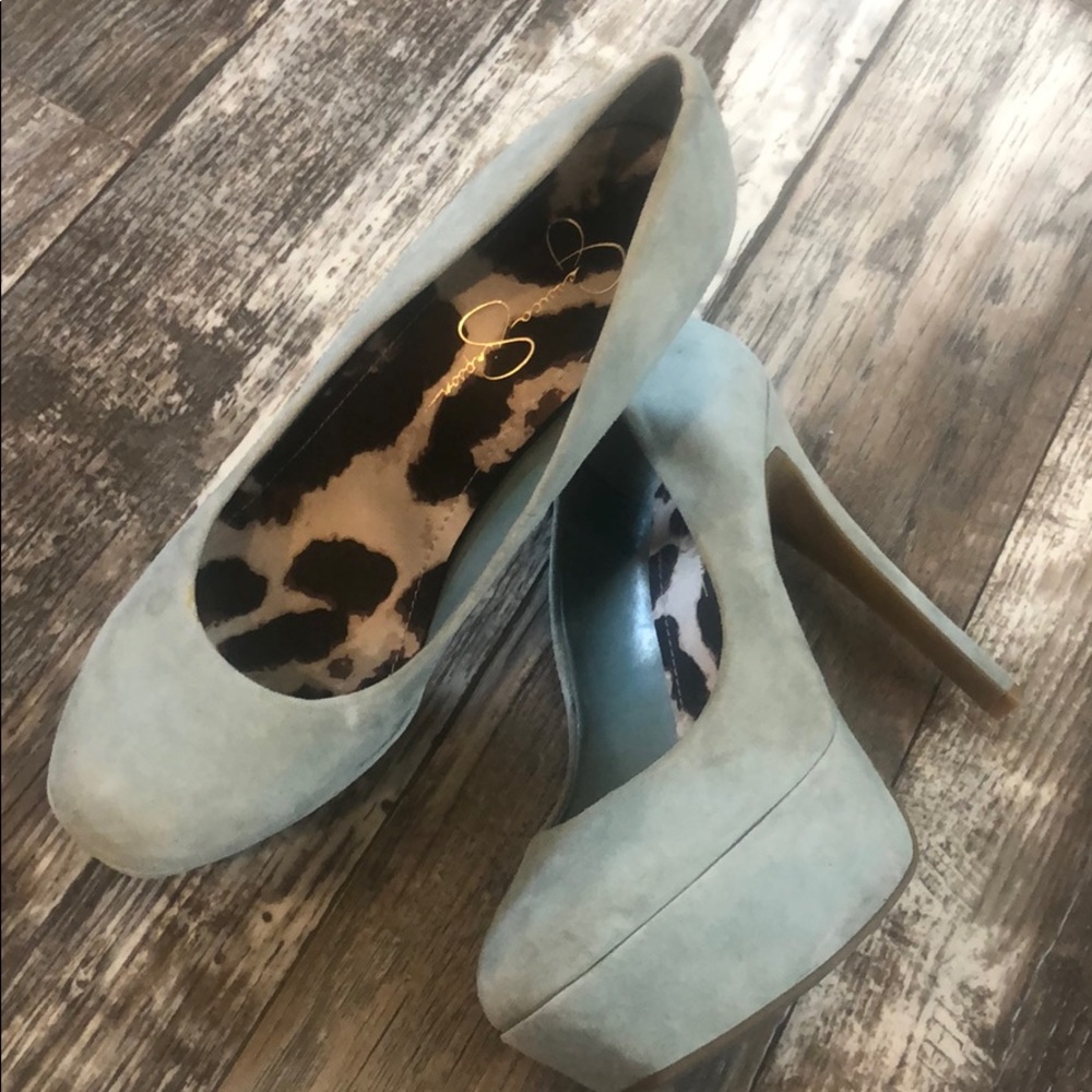 Suede platform heels Jessica Simpson